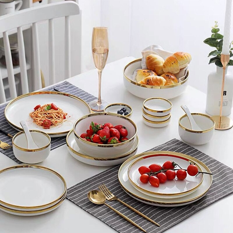Legacy White Luxury Dinnerware Set Plate - Venetto Design Venettodesign.com