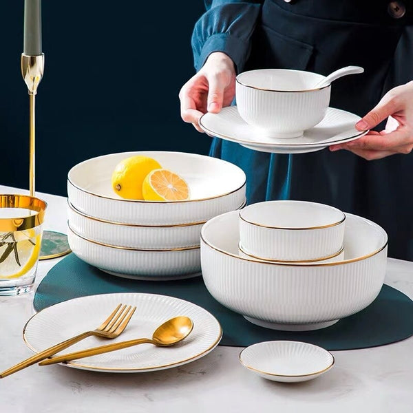 Ocula White Luxury Dinnerware Set Plate - Venetto Design Venettodesign.com