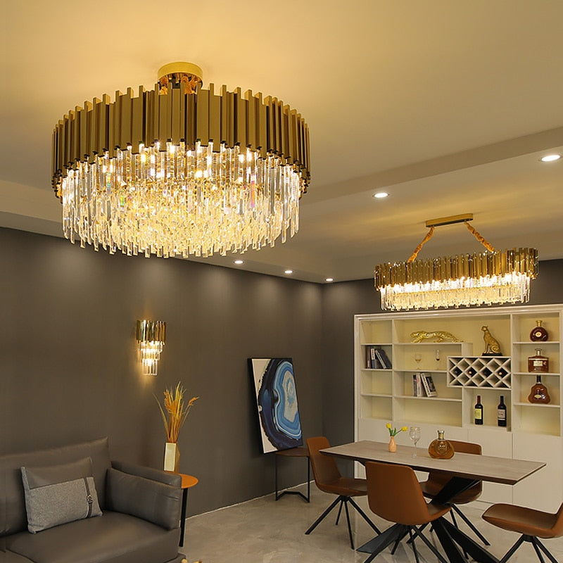 Adorjan Crystal Chandelier Chandelier - Venetto Design Venettodesign.com