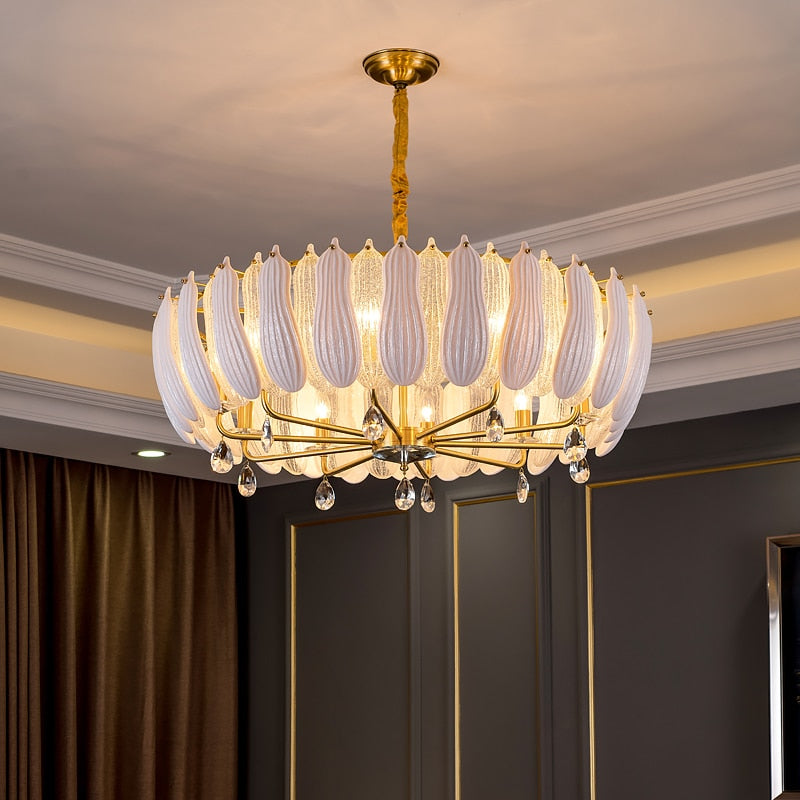 Esmeralda All-Around Crystal Wrapped Rounded Chandelier