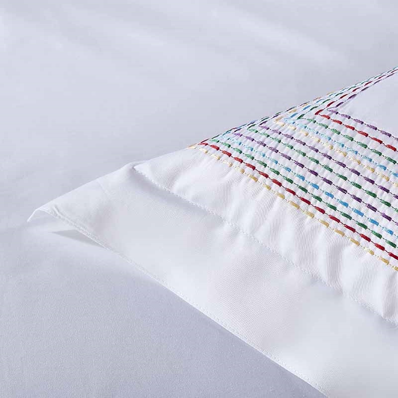 Abyad Hotel Stitch Egyptian Cotton Duvet Cover Set Duvet Cover Set - Venetto Design Venettodesign.com