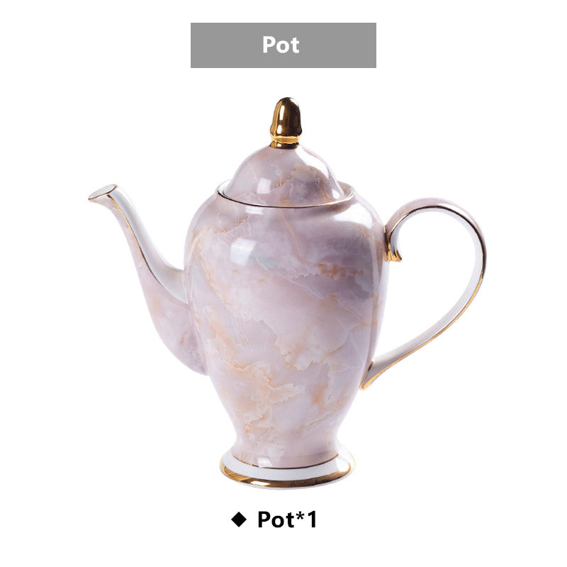 Romolo Marbling Porcelain Bone China Tea/Coffee Set - Venetto Design Venettodesign.com