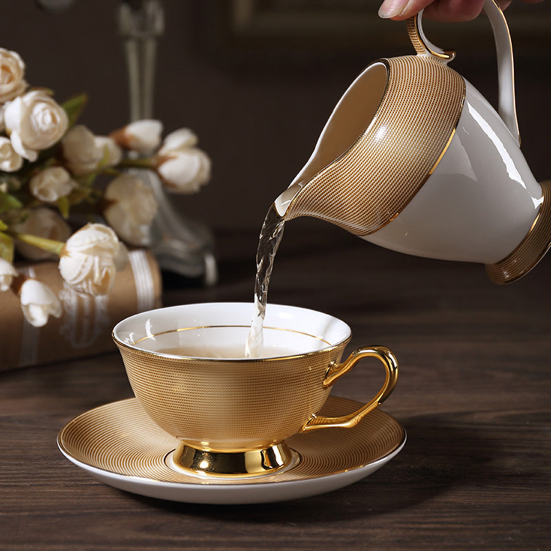 Palladio Luxury Gold Bone China Tea/Coffee Set - Venetto Design Venettodesign.com