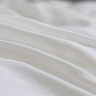 Mazeyna White Silver Silk Cotton Luxury Butterfly Bedding Set