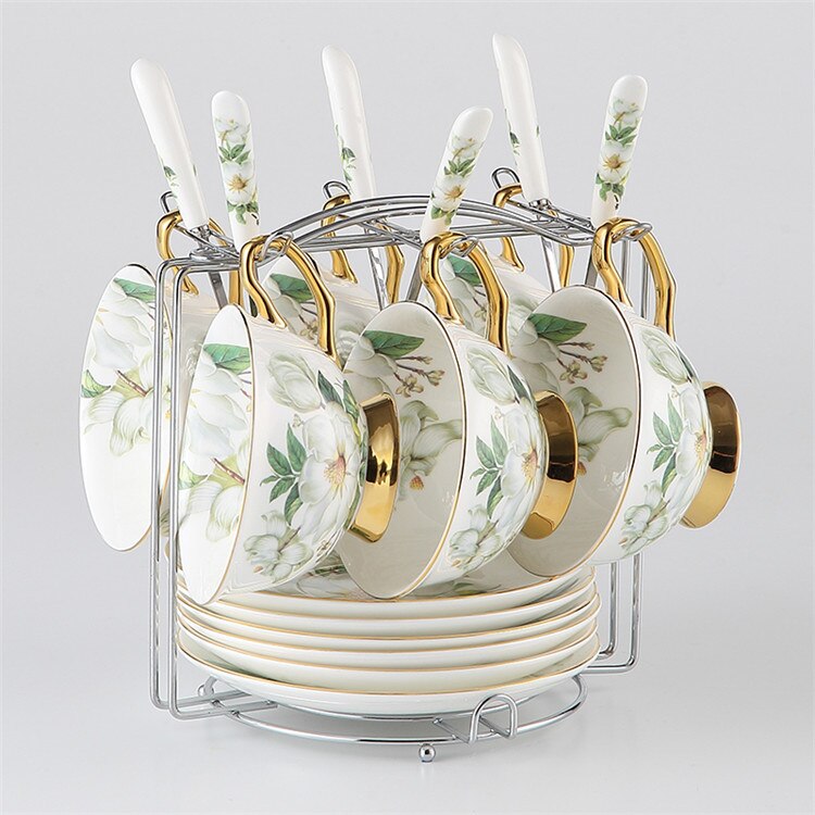 Floreziya Ceramic Bone China Tea/Coffee Set - Venetto Design Venettodesign.com