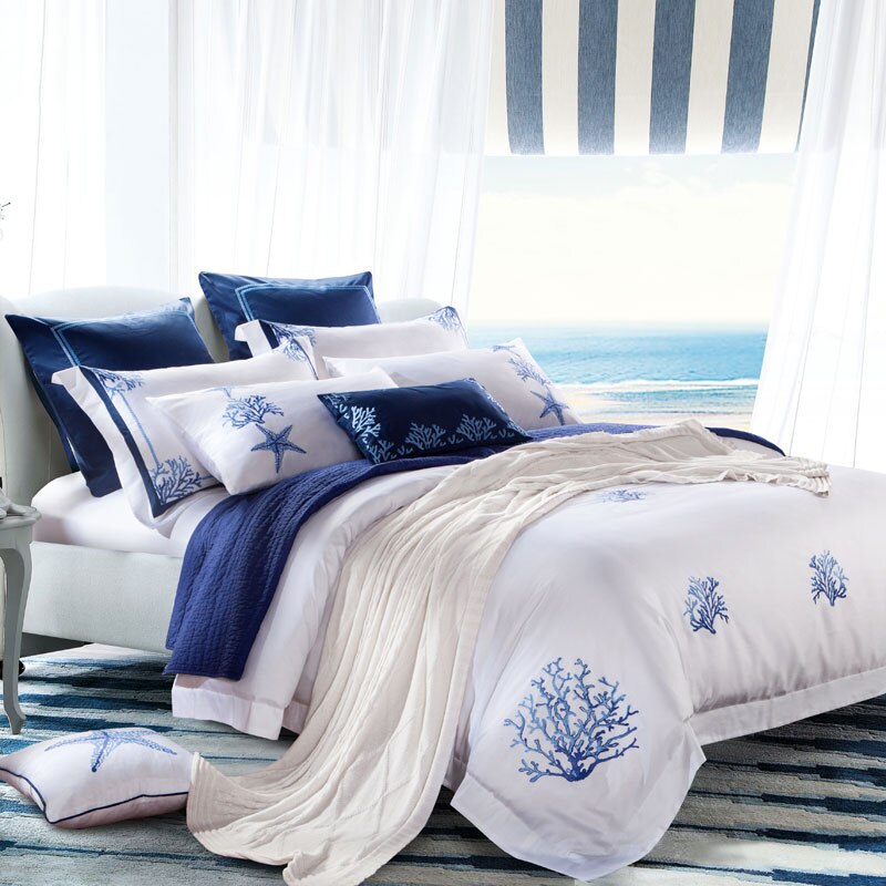 Amellora Egyptian Cotton Embroidered Tribute Silk Duvet Cover Set Duvet Cover Set - Venetto Design Venettodesign.com