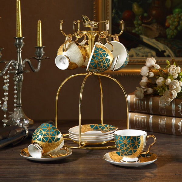 Agnessia Luxury Bone China Tea Cup Set - Venetto Design Venettodesign.com