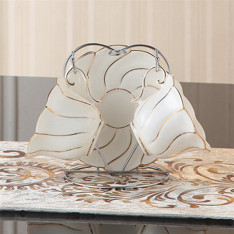 Benedicta Porcelain Gold Inlay Bone China Tea Set - Venetto Design 2Cups n Holder Venettodesign.com