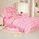 Aaliyah Triple Layered Ruffled Cotton Lace Bedding Set