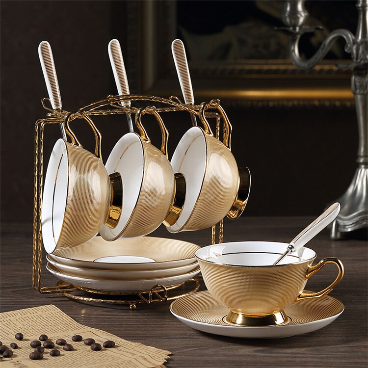Palladio Luxury Gold Bone China Tea/Coffee Set - Venetto Design Venettodesign.com