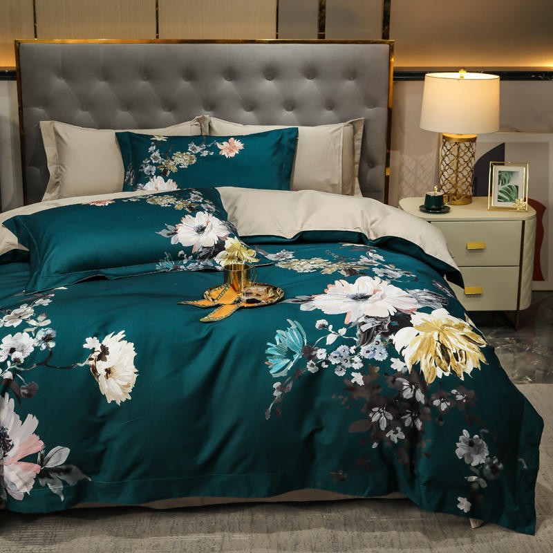 Sigrid Vintage Blossom Egyptian Cotton Duvet Cover Set Duvet Cover Set - Venetto Design Venettodesign.com