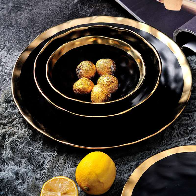 Pearl Plate Plate - Venetto Design Black / 6 Pieces of Large Bowl Venettodesign.com