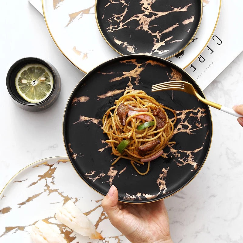 Rome Marble Plate Plate - Venetto Design Venettodesign.com