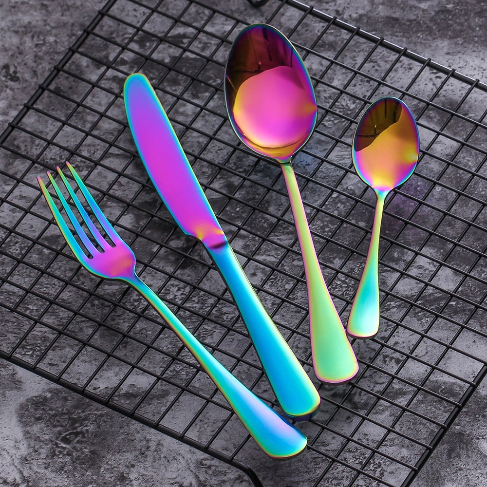 Irised Cutlery Set Cutlery - Venetto Design 24 Pieces Set Venettodesign.com