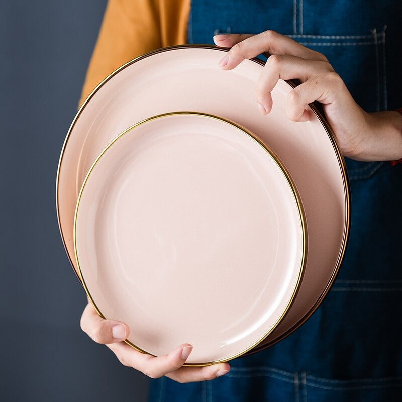 Felicity Pink Luxury Dinnerware Set Plate - Venetto Design Venettodesign.com