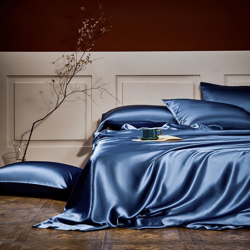 Satin on sale bed set