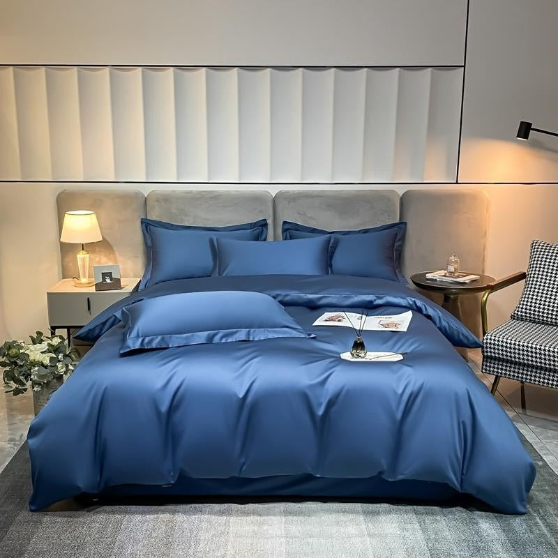 Neo Royal Blue Cotton Bedding Set