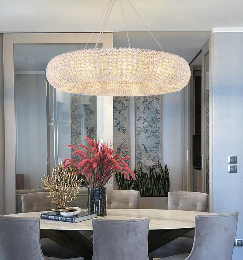 Esmeralda All-Around Crystal Wrapped Rounded  Chandelier