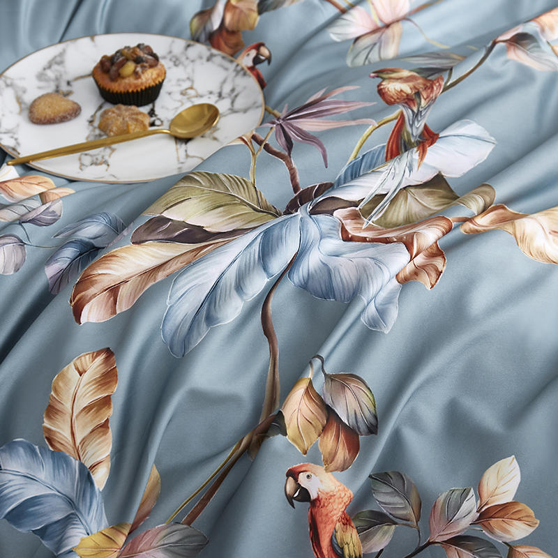 Fabia Botanical Ultra Soft Egyptian Cotton Duvet Cover Set Duvet Cover Set - Venetto Design Venettodesign.com