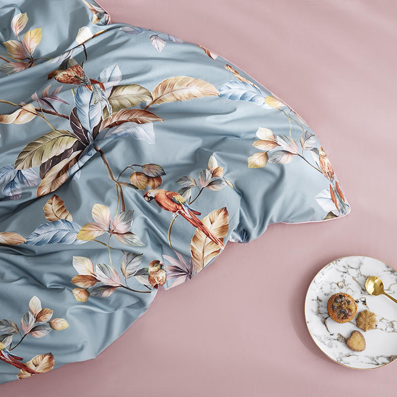 Fabia Botanical Ultra Soft Egyptian Cotton Duvet Cover Set Duvet Cover Set - Venetto Design Venettodesign.com