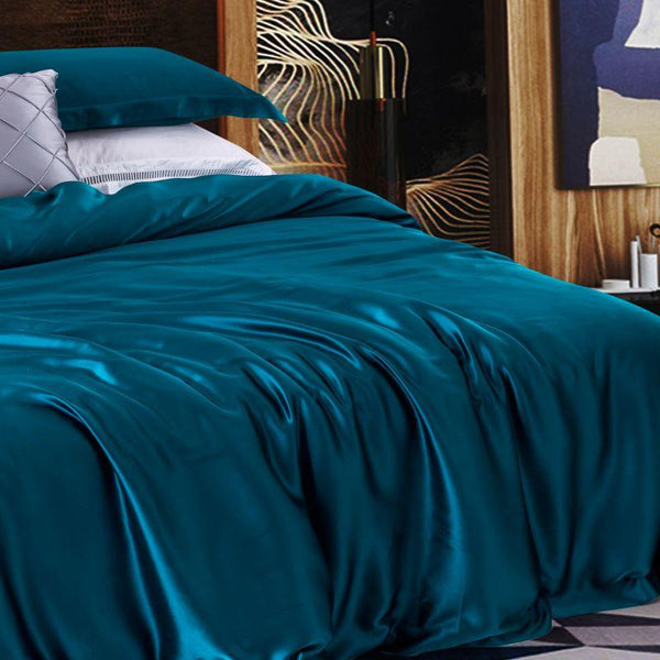 Daisy Luxury Pure Mulberry Silk Duvet Cover Set Duvet Cover Set - Venetto Design Venettodesign.com