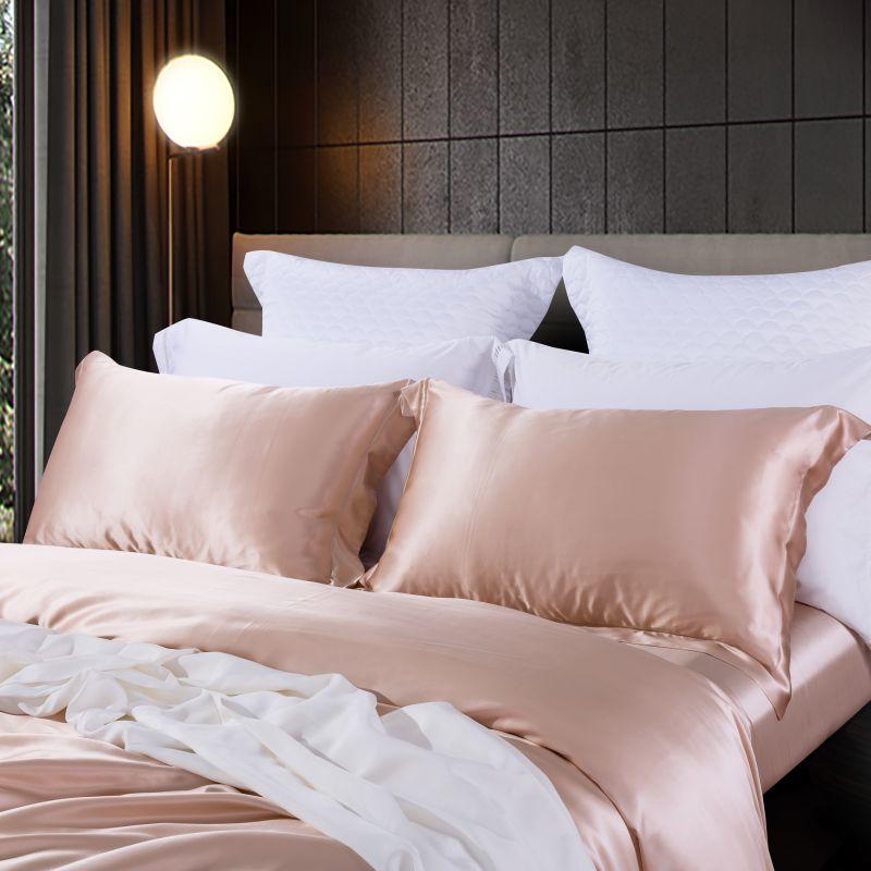 Lily Luxury Pure Mulberry Silk Duvet Cover Set Duvet Cover Set - Venetto Design Venettodesign.com