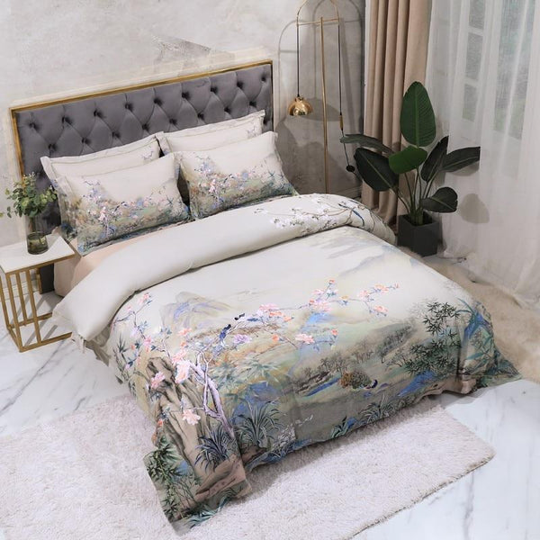 Lucia Egyptian Cotton Duvet Cover Set Duvet Cover Set - Venetto Design Venettodesign.com
