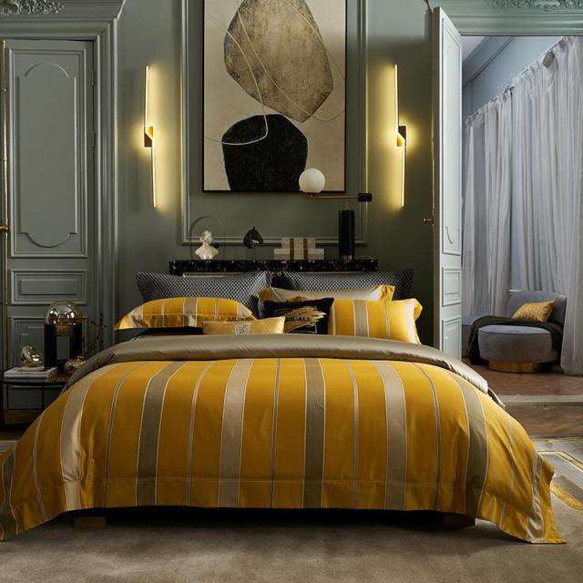 Dianna Luxury Egyptian Cotton Duvet Cover Set - Venetto Design Fitted Bed Sheet / Queen size 4Pcs Venettodesign.com
