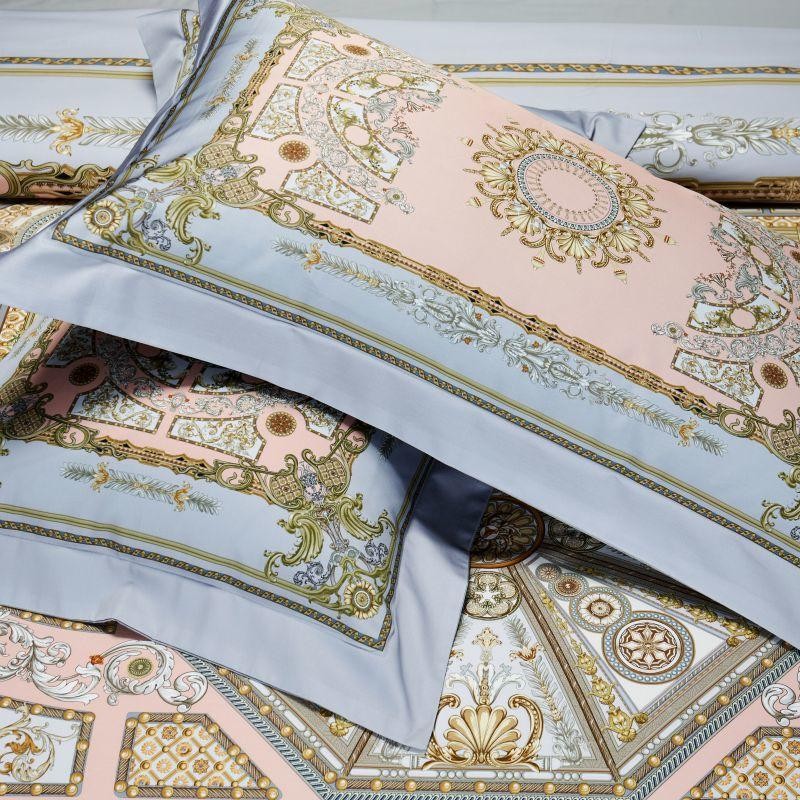 Audrey Art Deco Printed Silky Egyptian Cotton Duvet Cover Set Duvet Cover Set - Venetto Design Venettodesign.com