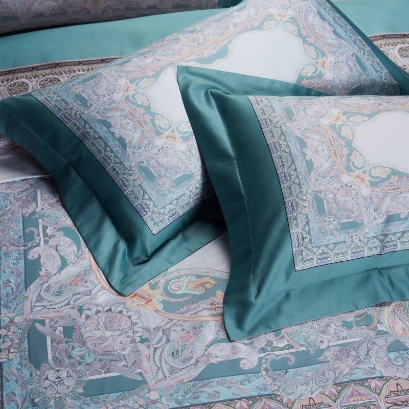 Aurelie Ocean Inspired Printed Silky Egyptian Cotton Duvet Cover Set Duvet Cover Set - Venetto Design Venettodesign.com