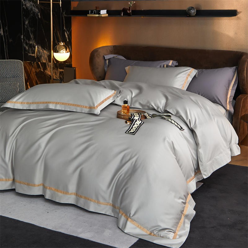 Karine Modern Seamless Solid Egyptian Cotton Duvet Cover Set Duvet Cover Set - Venetto Design Venettodesign.com