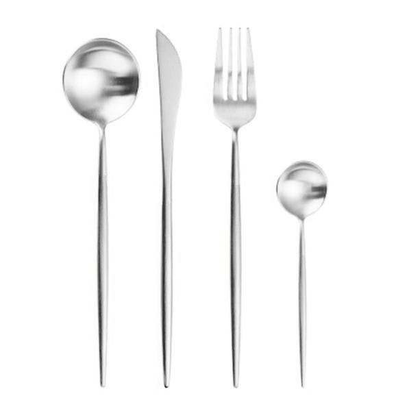 Arya Silver Cutlery Set Cutlery - Venetto Design Venettodesign.com