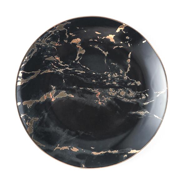 Giotto Marble Plate Plate - Venetto Design Set of 4 Black Color / 20cm (8") Venettodesign.com