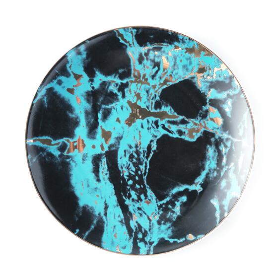 Giotto Marble Plate Plate - Venetto Design Set of 4 Blue Color / 20cm (8") Venettodesign.com