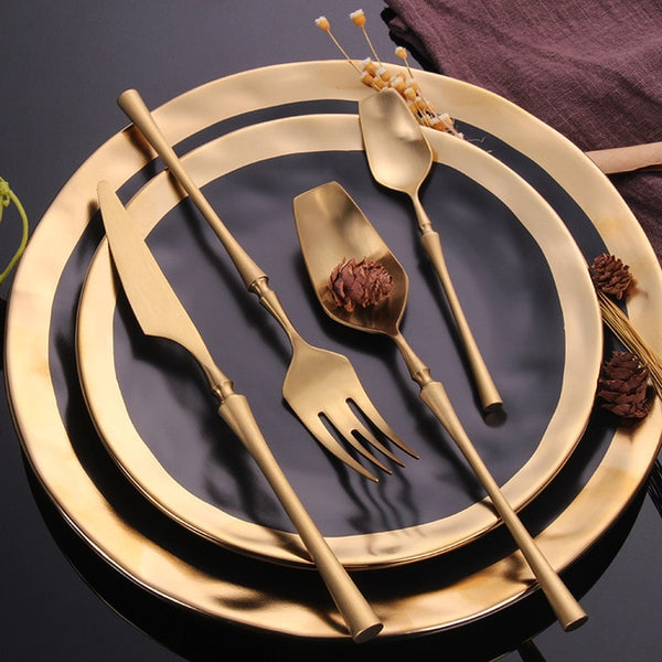 Venice Cutlery Set Cutlery - Venetto Design Gold / 24 Pieces Set Venettodesign.com