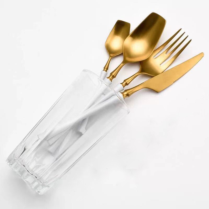 Venice White Gold cutlery Set Cutlery - Venetto Design Venettodesign.com
